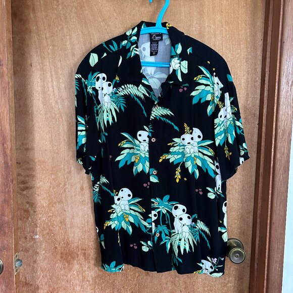 Studio Ghibli Princess Mononoke Kodama Button Top - Picture 1 of 2